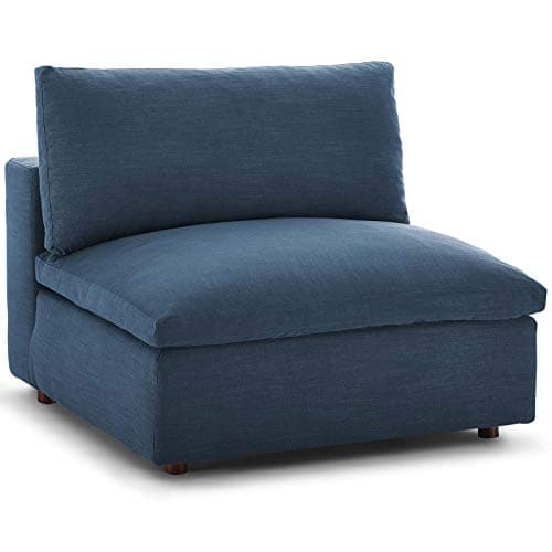 Modway Commix Down-Filled Over...al Sofa Armless Chair in Azure
