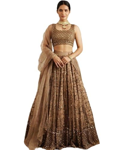 ClassyCouture Indian Lehenga Choli ready to wear, Wedding Lehenga Choli with Dupatta, Festival Lehenga Choli with stitched Blouse F12397