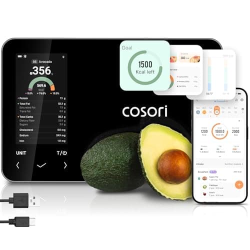 Cosori Smart Food Kitchen Scal...ls, Rechargeable, 11 lb / 5 kg