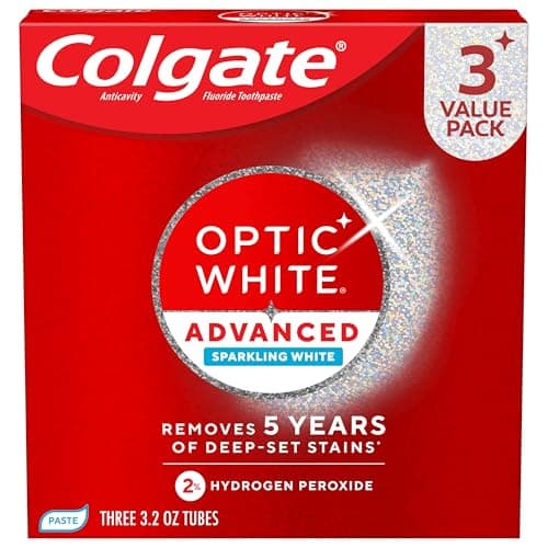 3-Pk 3.2-Oz Colgate Optic White Advanced Hydrogen Peroxide Toothpaste 2 for $7 + Free Pickup