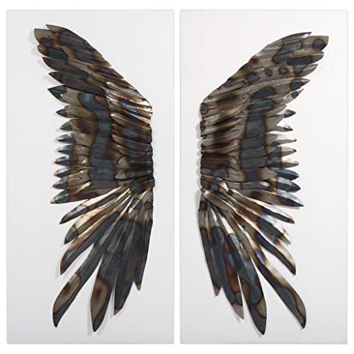 Empire Art Direct "The Wings P...in. x 48 in x2, Metallic Color