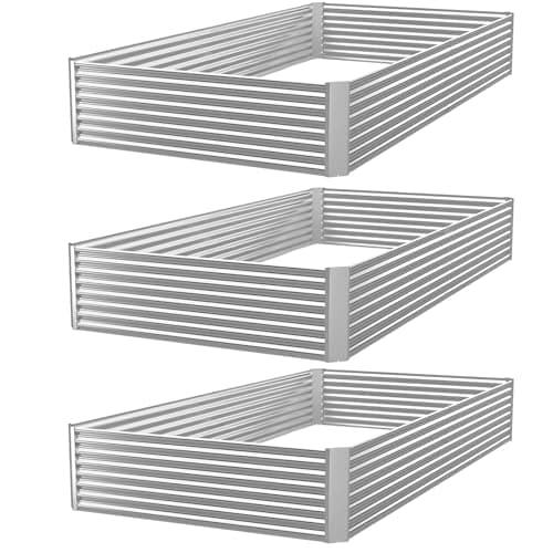 3-Pack 4x2' FRIZIONE Galvanized Metal Raised Garden Bed $35.99 + Free Shipping