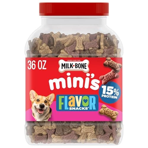 [SnS, AC] $25.26 | 4 × 36-Oz Milk-Bone Mini's Flavor Snacks Dog Treats ($6.32 each) at Amazon