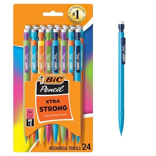 [SnS, AC] $4.21* | 24-Count BIC Xtra-Strong Thick Lead Mechanical Pencil (0.9mm) at Amazon