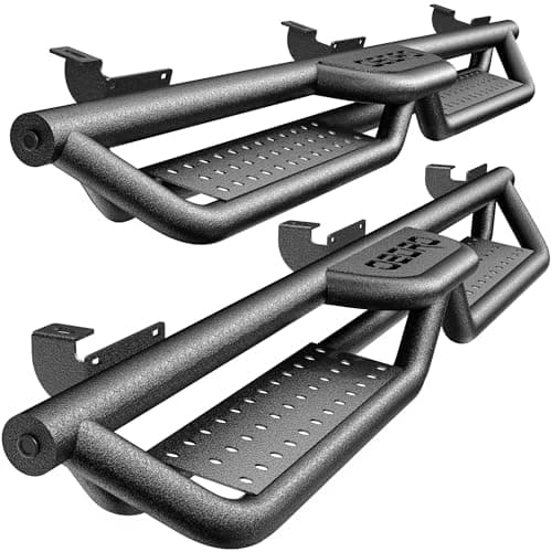 oEdRo Running Boards, 6inch Si...ted Steel Nerf Bar, Two Stairs