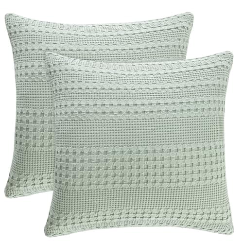 2-Pack PHF 100% Cotton Waffle Weave Pillow Cases (Various Colors & Sizes) from $8.49 + Free Shipping w/ Prime