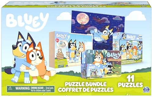 Bluey 11 Puzzle Bundle Set, 8-...zles for Preschoolers and Kids