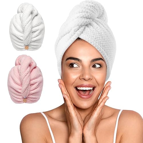 TWO Microfiber Hair Towels Only $5 on Amazon (Reg. $10)