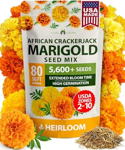 5,600+ Crackerjack Marigold Bulk Mix Seeds for $6 + free shipping w/ Prime