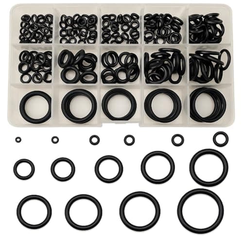 250-Piece Rubber O-Ring Assortment Kit for $9 + free shipping w/ $25