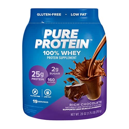 1.75-Lb Pure Protein 100% Whey Protein Powder (Rich Chocolate) $13 w/ S&S