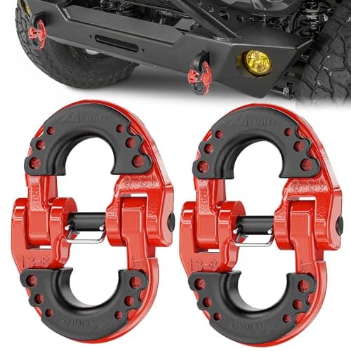 Nilight Safety Chain Connector...kle, 12000 lbs Load Limit, Red