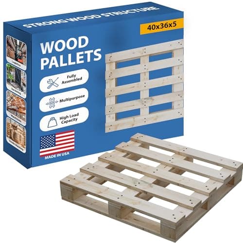 Greaton, 4 Way Wooden Pallets,...cture, 1 Pcs, 40" x 36", Beige