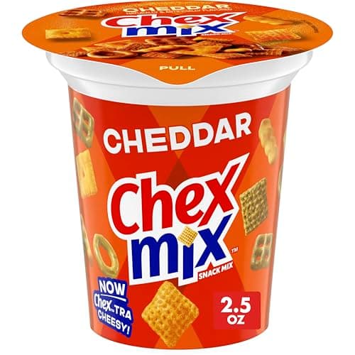 Chex Mix Cheddar Flavored Snack Mix, Snack Cup, 2.5 oz