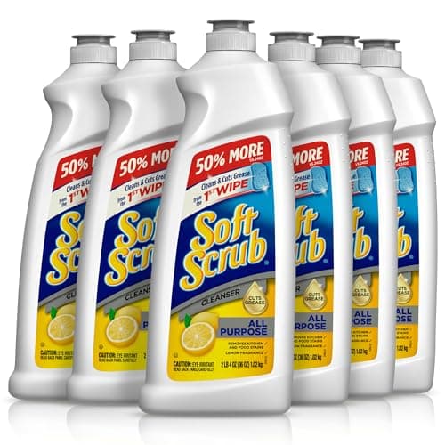 Soft Scrub All Purpose Cleaner...emon, 36 Fluid Ounces, 6 Count