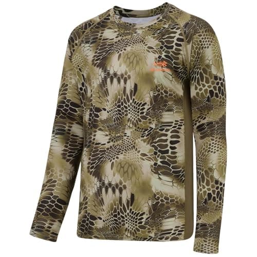 BASSDASH Men's Hunting Camo Performance Long Sleeve Shirt Fishing UPF50+ FS13M