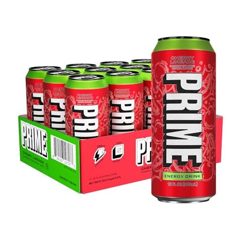 PRIME Energy CHERRY LIMEADE, Z...n Free,16 Fluid Ounce, 12 Pack