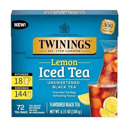 [SnS] $4.36 | 72-Count Twinings NEW Lemon Black Iced Tea (Lemon Black Iced Tea) at Amazon