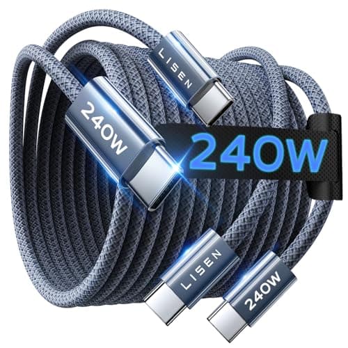 Lisen 6.6-Foot USB-C Charger Cable 2-Pack for $5.60 + free shipping w/ Prime