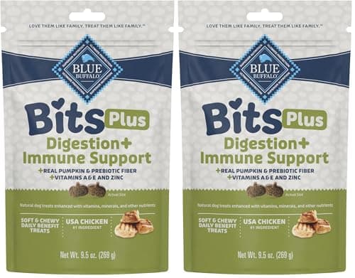Blue Buffalo Blue Bits Plus Di...icken, 9.5-oz. Bag (Pack of 2)