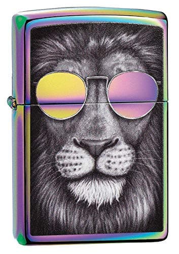 Zippo Lion in Sunglasses Multi...Color Pocket Lighter, One Size
