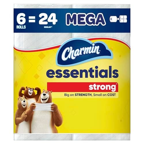 6-Ct 429-Sheets Charmin Essentials Strong Toilet Paper Mega Rolls $3.75 w/ S&S
