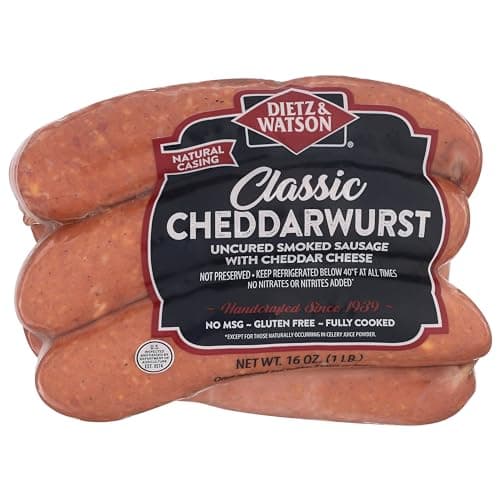 Dietz & Watson Natural Cheddarwurst, 1 lb