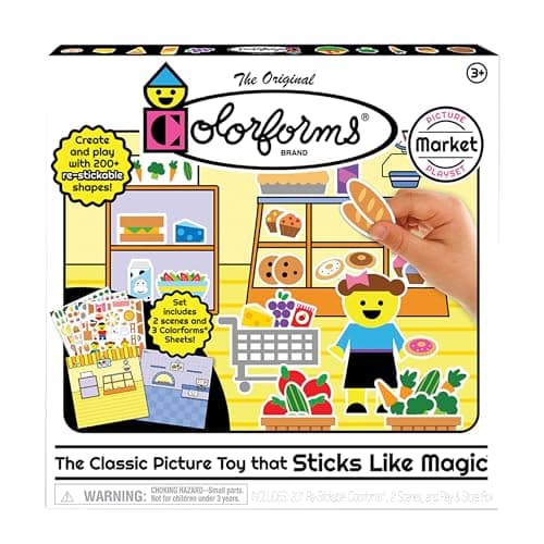 Colorforms Picture Play Set for 3+Years - Market