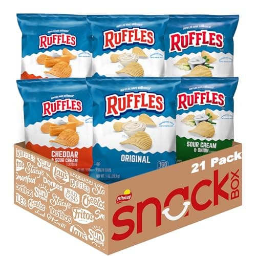 Ruffles Chips Variety Pack 21-Count Only $9.99 on Amazon (Reg. $14)
