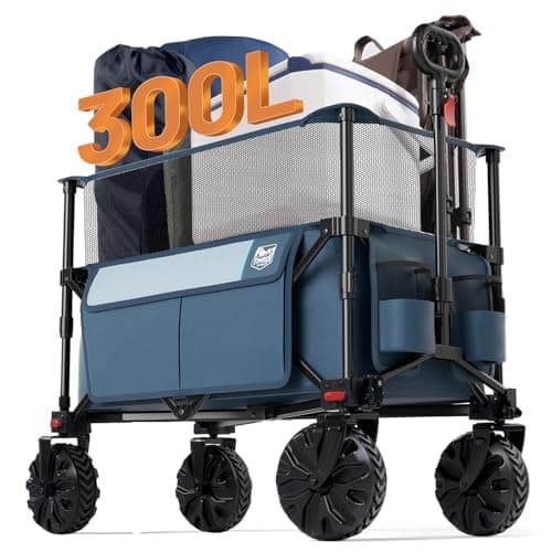 Timber Ridge Foldable Wagon 35...amping, Fishing, Shopping Navy