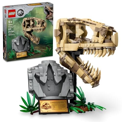 LEGO Jurassic World Dinosaur Fossils T. Rex Skull for $28 w/ Prime + free shipping