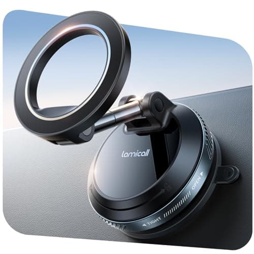 Lamicall Magsafe Magnetic 360° Adjustable Vacuum Suction CupPhone Mount  $10 + Free Shipping w/ Prime or on 35+ Orders