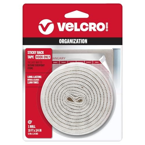 Velcro Sticky Back Hook Only Tape for $3 + free shipping w/ Prime