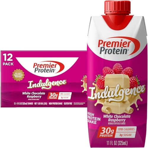 [Prime] 12-Pack 11-oz Premier Protein Shake Indulgence, 30g Protein (White Chocolate Raspberry) $12.70 w/ S&S + Free Shipping