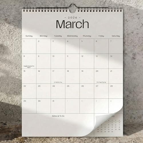 Beautiful 2026 Wall Calendar - Runs from January 2026 until July 2027 - Large 14.5" x 11.5" Office Wall Calendar for Easy Organizing