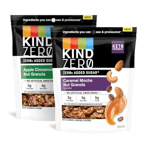 [SnS, AC] $5.66 | 2-Pack 8-Oz KIND Zero Added Sugar Granola Variety Pack at Amazon