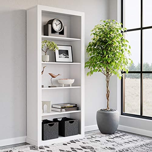 Edenbrook Sumac Bookcase, 5-Sh...shelf 12.8D x 31.5W x 72.8H in