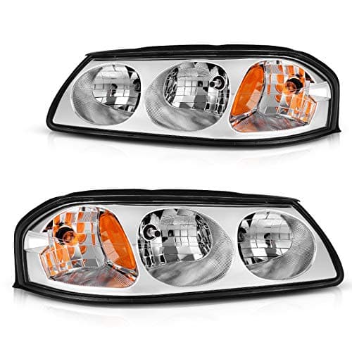 DWVO Headlight Assembly Compat...Chrome Housing Amber Reflector