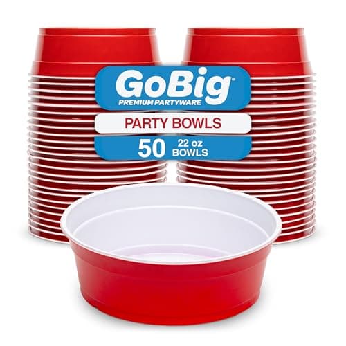 Red Party Cup Disposable Bowls 50-Pack Only $19.99 Shipped on Amazon