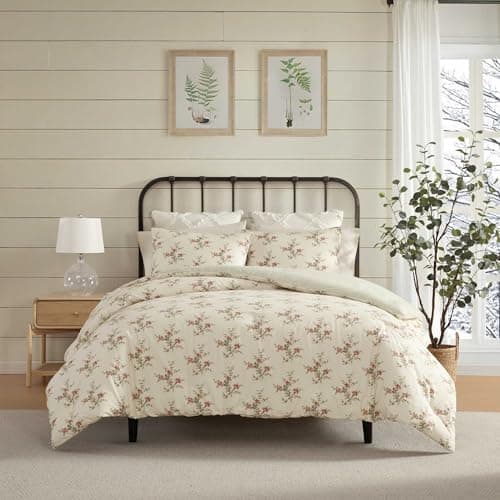 Laura Ashley - Twin Comforter ...2 Piece Bed Sets (Jessika Red)