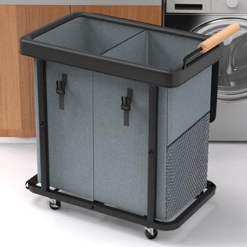 Amazon US, 50% OFF - 190L (50 Gal) Extra Large Laundry Hamper Dual Section with Lid