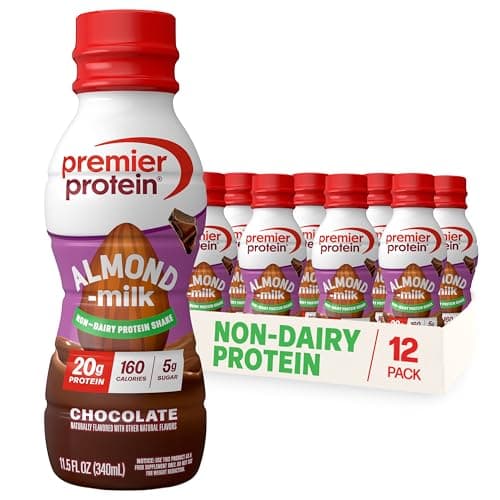 [Prime, SnS] $16.99 | 12-Pack 11.5-Oz Premier Protein Almondmilk Plant Based Protein Shake (Chocolate) at Amazon
