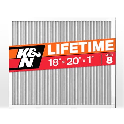 K&N 18X20X1 HVAC Furnace Air F... or in the Office, HVC-8-11820