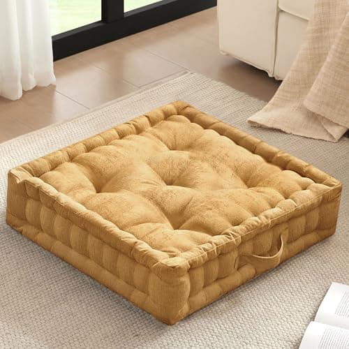 Intelligent Design Large Floor...e, Azza, 24" x 24" x 5" Yellow