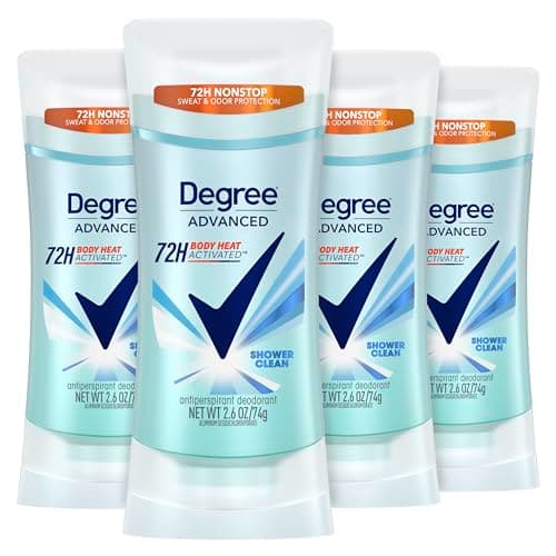 [SnS, AC] $9.86* | 4-Pk 2.6-Oz Degree Women Advanced 72-Hr Antiperspirant Deodorant (Shower Clean) at Amazon