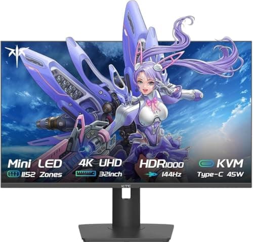 KTC M32P10 4k IPS MiniLED monitor - Freesync and G-sync compatible, HDR1000, 144Hz 1ms, KVM and USB-C, matte finish (YMMV coupon for another $18 off) ($490 or 27% off)