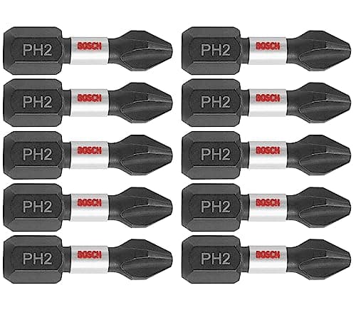 BOSCH ITPH2115 15-Pack 1 In. P...Tough Screwdriving Insert Bits