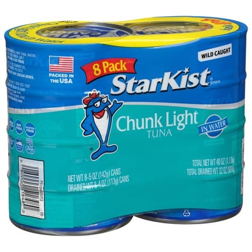 8-Count 5-Ounce StarKist Chunk Light Tuna in Water $5.60 + Free Shipping w/ Prime or on $35+