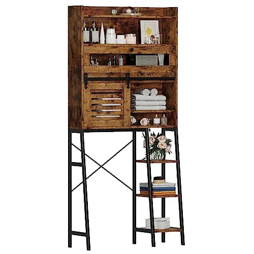 IRONCK Over The Toilet Storage...djustable Shelf, Vintage Brown