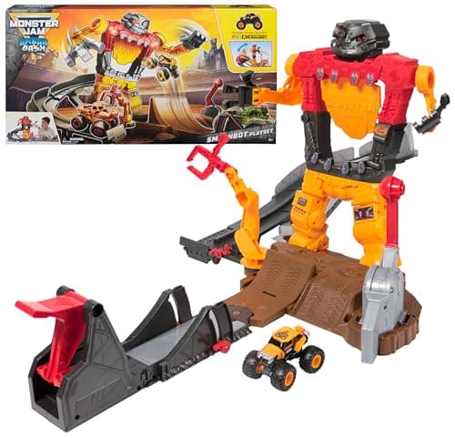 Monster Jam Smash & Bash SmashBot Playset with Launcher $24.79 + Free Shipping w/ Prime or on $35+